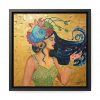 Water Nymph: Print On Canvas, Square Frame - Image 9
