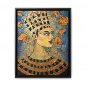Nefertiti: Print on Canvas, Vertical Frame