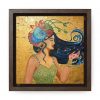 Water Nymph: Print On Canvas, Square Frame - Image 5