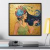 Water Nymph: Print On Canvas, Square Frame - Image 44